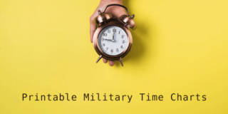 18+ Printable Military Time Charts (Examples & Templates)