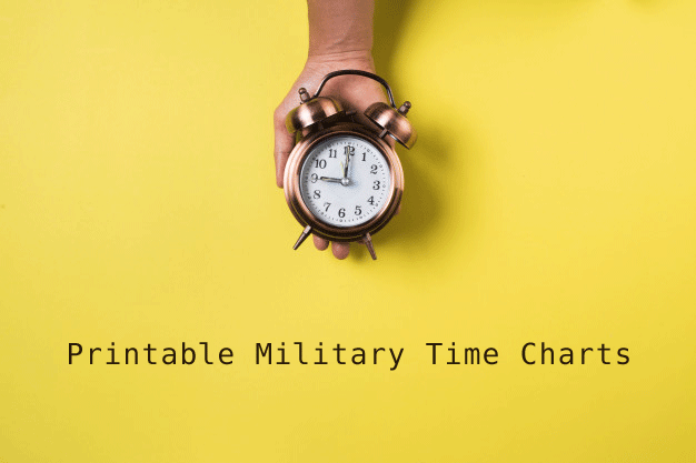 18+ Printable Military Time Charts Examples Templates