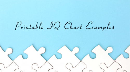 9+ Printable IQ Chart & IQ Score Examples