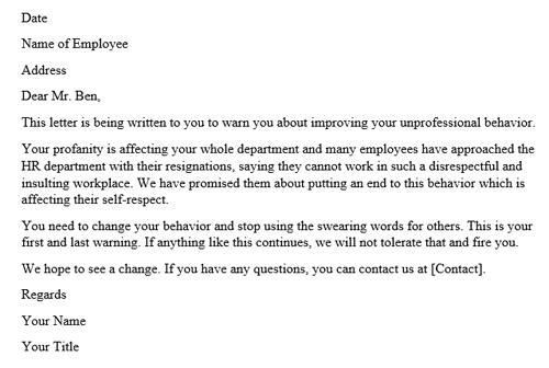 How to Write a Warning Letter to an Employee (+ Template and Examples)