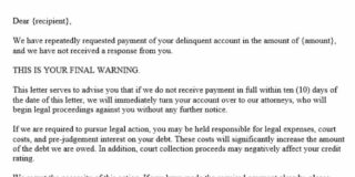 Final Warning Letter Before Legal Action (Format & Example)