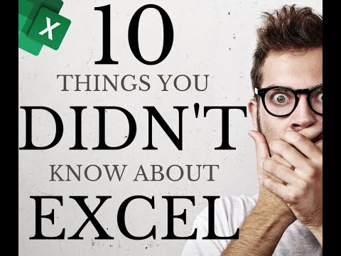 10 things you didnt know about Excel | Tips and Tricks 2020