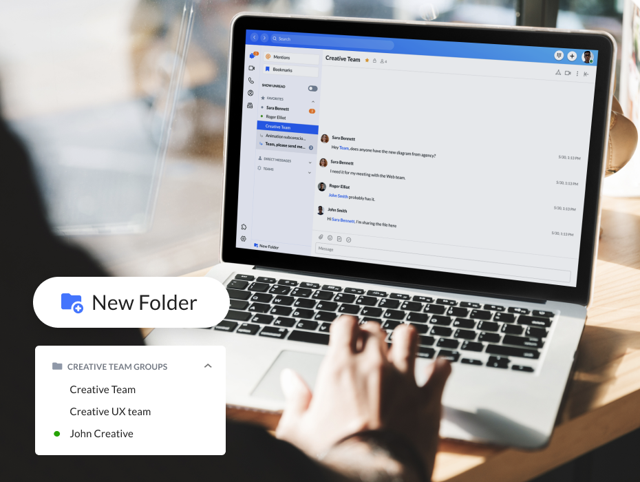 Personal folders Organize your conversations in RingCentral Office and Glip