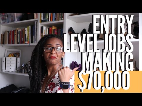 7 High Paying Entry Level Jobs | Starting Salary 70000 Up
