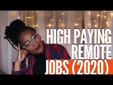 10 High Paying Remote Jobs | 2020