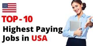 Top-10 highest paying jobs in USA