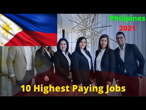 Top 10 Highest Paying Jobs in the Philippines 2021. Highest Paying Jobs around the World 2021. #jobs