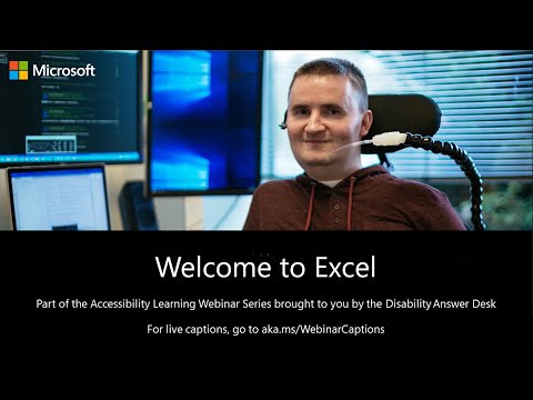Accessibility Learning Webinar Series: Excel Tips and Tricks