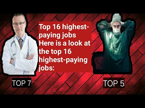 Top 16 Highest Paying Job
