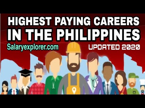 Highest paying job or careers in the Philippines for year 2020 | Salaryexplorer.com | PH RED TV