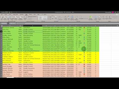 Sorting Data Based on Color Font or Cell Background Color | Excel 2019 Tips and Tricks
