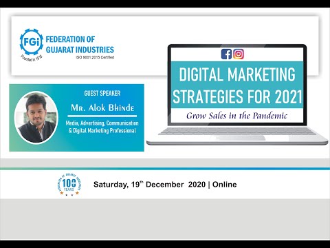 Webinar on Digital Marketing Strategies for 2021 held on 19122020