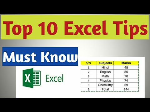 Top 10 Excel Tips and Tricks | Microsoft Excel Tricks