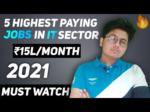 Top Highest Paying Jobs in IT Sector in India 2021 High Salary Jobs in Technology | EarnMoney 2021