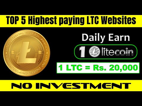 Top 5 Highest Paying LTC Sites | Earn 1 LTC every Day | Best LTC Sites | Earn LTC without investment