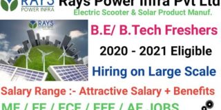 Fresher B.E / B.Tech in Top Reputed Manufacturing Industry I Mechanical Jobs I Engineering Jobs