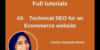 Ecommerce SEO |Part3| Technical SEO | Digital Marketing Malayalam | Arathy Gopalakrishnan |2021