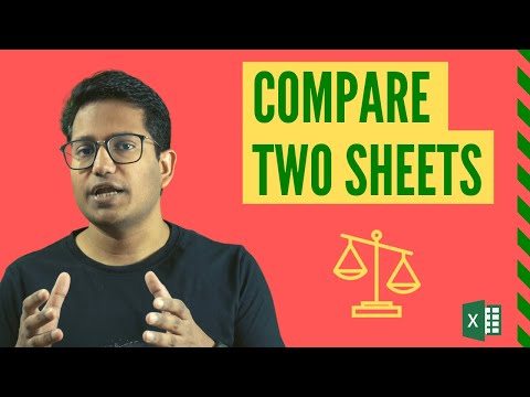 How to Compare Two Excel Sheets and find the differences