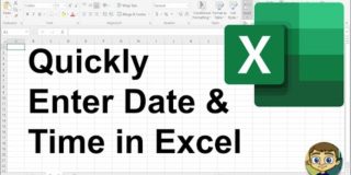 Quickly Enter Current Date and Time in Excel