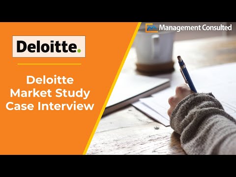 Deloitte Case Interview Example Market Study
