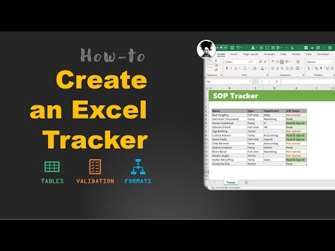 How to create an elegant fun useful tracker with Excel