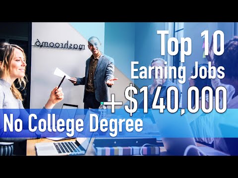Top 10 High Paying Jobs NO College Degree, $140K Income in US 2021 | Increase | Best Paying Jobs
