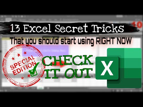 8 Out of 10 people dont know these Excel Shortcuts | 13 HIDDEN Excel tips and tricks 2020