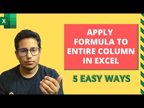 Apply Formula to an Entire Column in Excel 5 Easy Ways