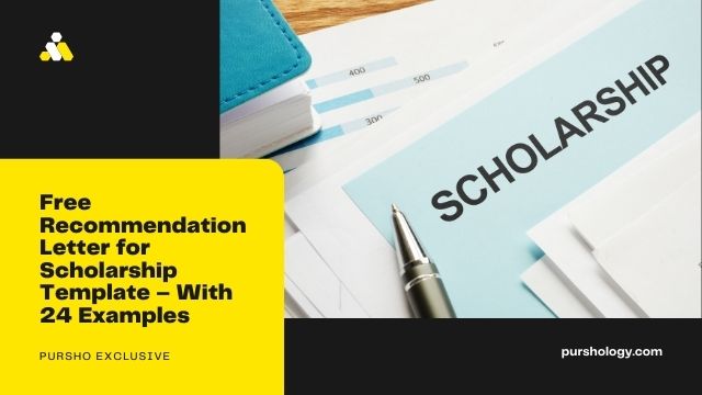 Free Recommendation Letter for Scholarship Template – With 24 Examples
