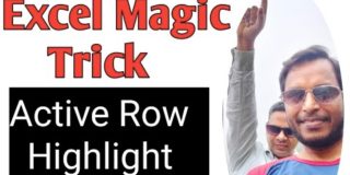 Highlight Row Using Conditional Formatting      II Excel Magic Trick II