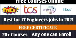 Free Online coding courses 2021 | Free certificate for coding jobs | Job opportunity for engineer’s