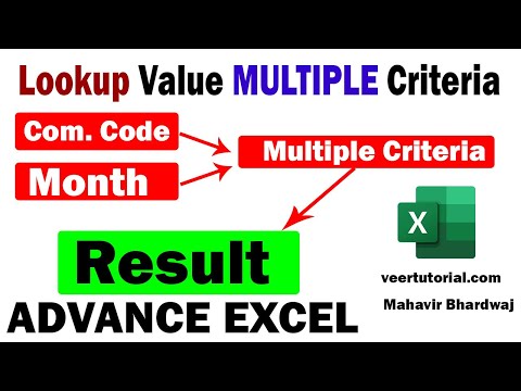 Lookup Value with Multiple Criteria Excel in Hindi | Excel Advance Trick