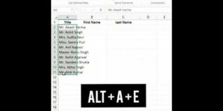 Quickly Split cells in Excel | Text To Column in Excel in Hindi | Excel tips & Tricks #Short #Shorts