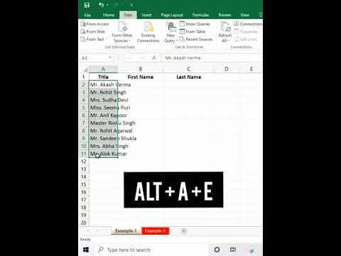 Quickly Split cells in Excel | Text To Column in Excel in Hindi | Excel tips & Tricks #Short #Shorts