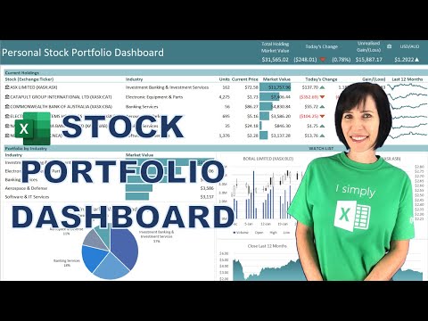 Excel Stock Portfolio Dashboard