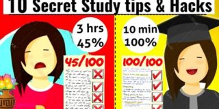 10 SECRET STUDY TIPS TO SCORE HIGHEST IN EXAMS || FASTEST WAY TO COVER ENTIRE SYLLABUS | STUDY HACKS