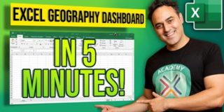 Microsoft Excel Dashboard Map in Five Minutes