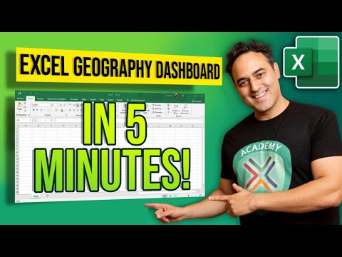 Microsoft Excel Dashboard Map in Five Minutes