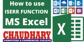 ISERR Function in Excel | How to Use Excel ISERR Formula | How to use excel iserr function