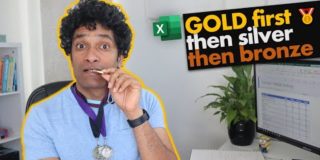 Can we sort the Olympic medal table in Excel? – 2 Techniques
