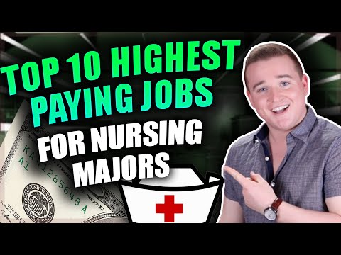 Top 10 Highest Paying Nursing Jobs!! (For Anyone Studying Nursing)