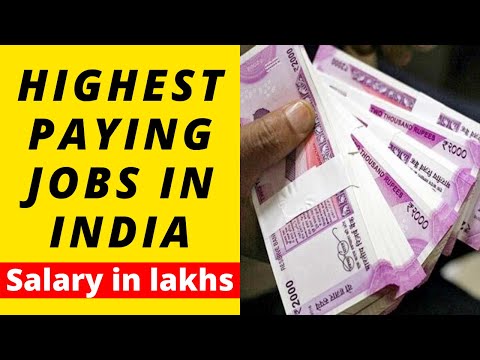 Highest Paying Jobs In India | Best Jobs In India With High Salary | Top 10 Jobs In India 2020
