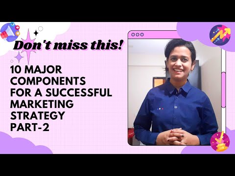 Ten Major Components for a successful marketing strategy Part 2|Digital Marketing|Dont miss this