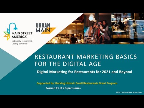 Digital Marketing for Restaurants for 2021 and Beyond session 1