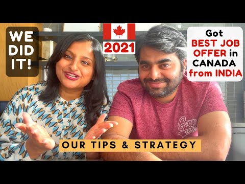 How we got the BEST JOB in CANADA from INDIA | STRATEGY to get a JOB in CANADA 2021
