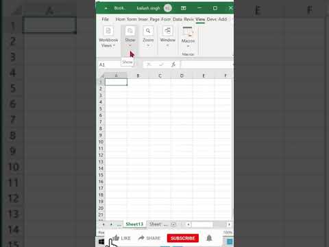 shorts | Headings Trick Excel |Excel funny magic trick and tip | Excel shortcut trick |Excel trick|