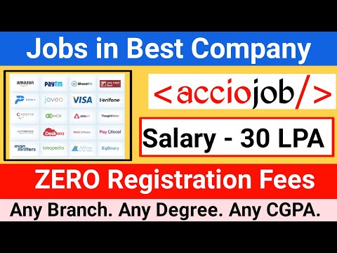 🎯 Acciojob | Register and Get Best Jobs With Salary 30 LPA | Zero Fees | Best Company for Jobs |