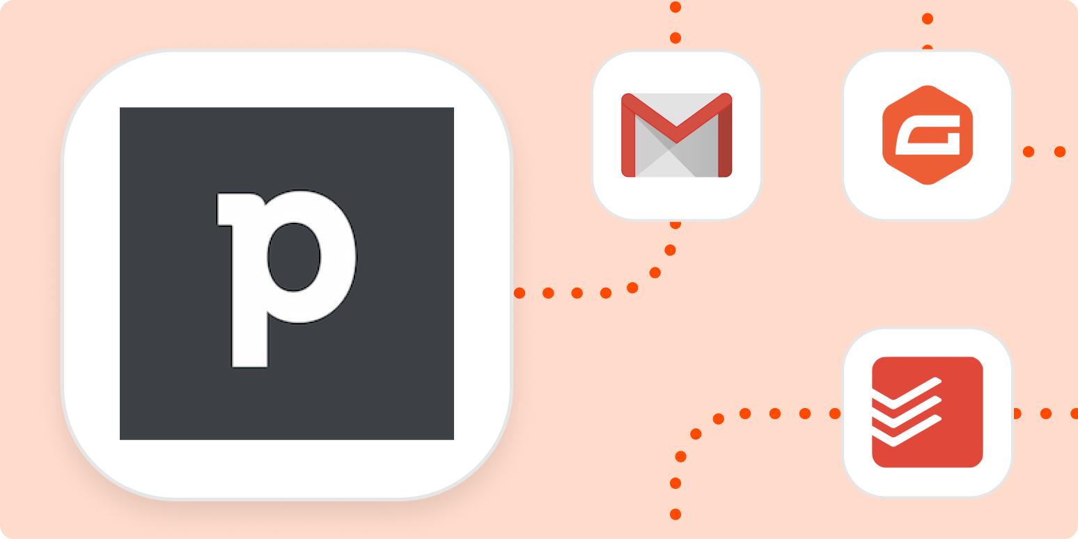 The logos for Pipedrive Gmail Gravity Forms and Todoist