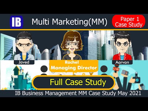 Multi Marketing pre released case study for IB Business Management May 21 exam full case study