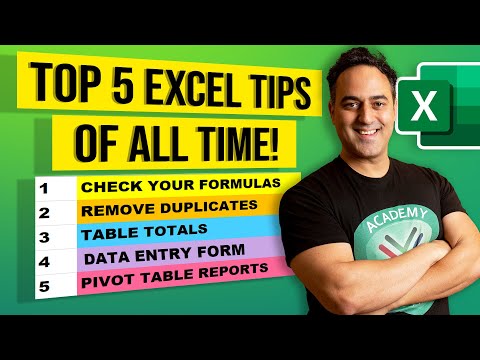Top 5 Microsoft Excel Tips and Tricks OF ALL TIME Excel Beginners to Advanced
